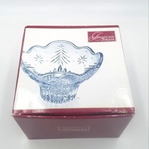 Celebrations Mikasa Glass Christmas Tree Bowl